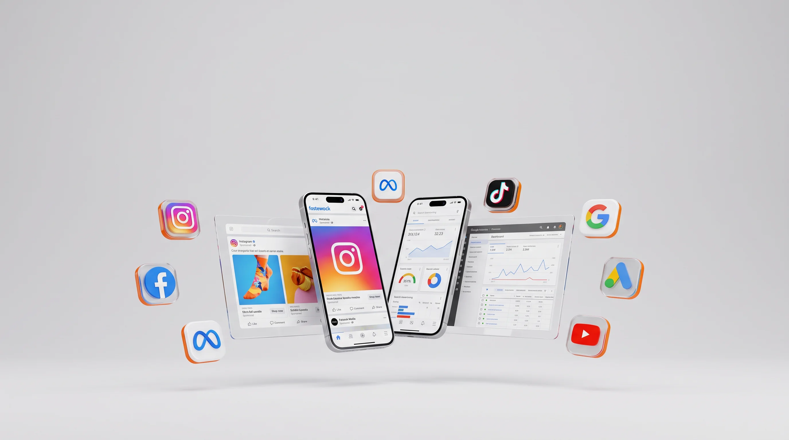 Campagne pubblicitarie social e Google
