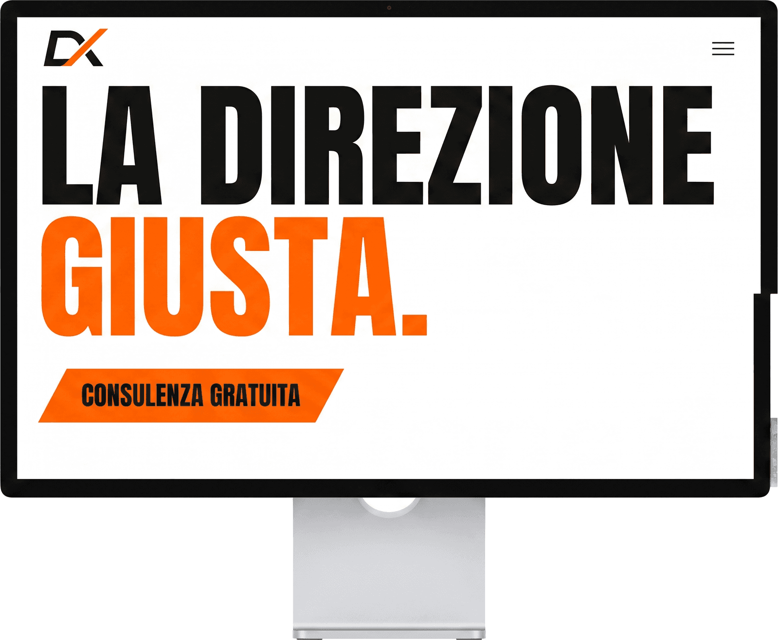Sito web professionale DirezioneX su desktop