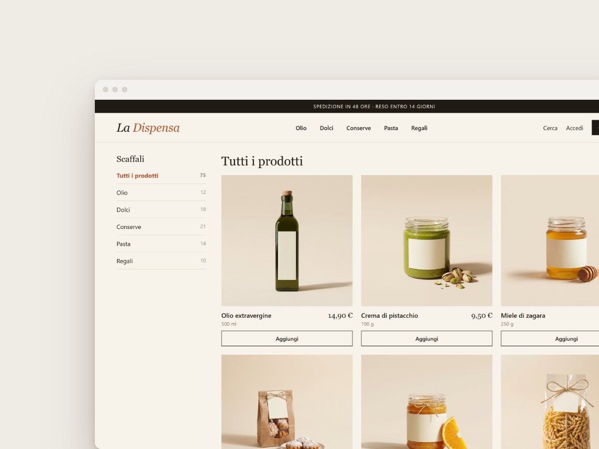 25 prodotti in più nel negozio