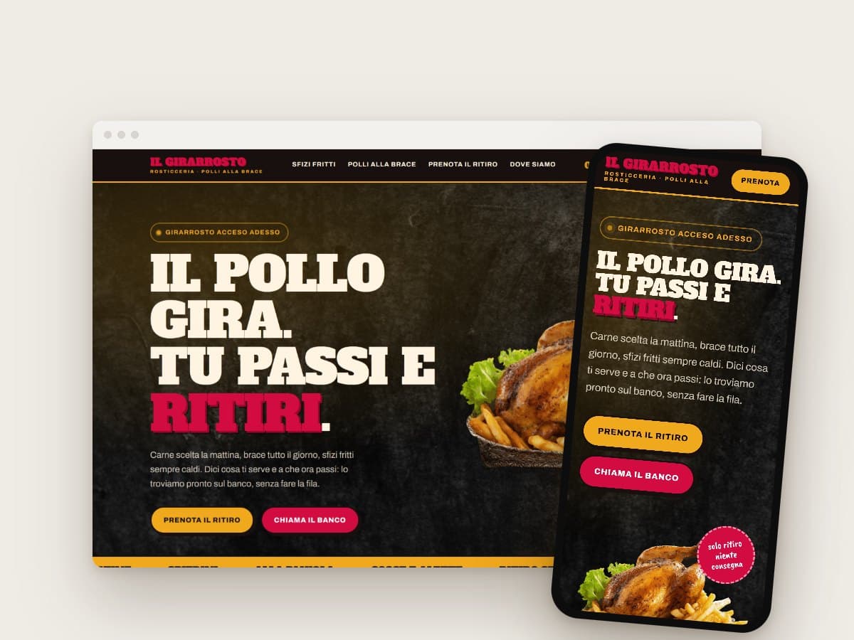 Pagina unica per farti contattare