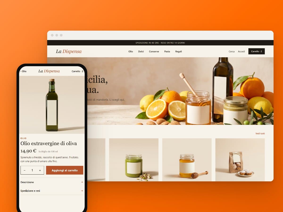 Negozio online completo