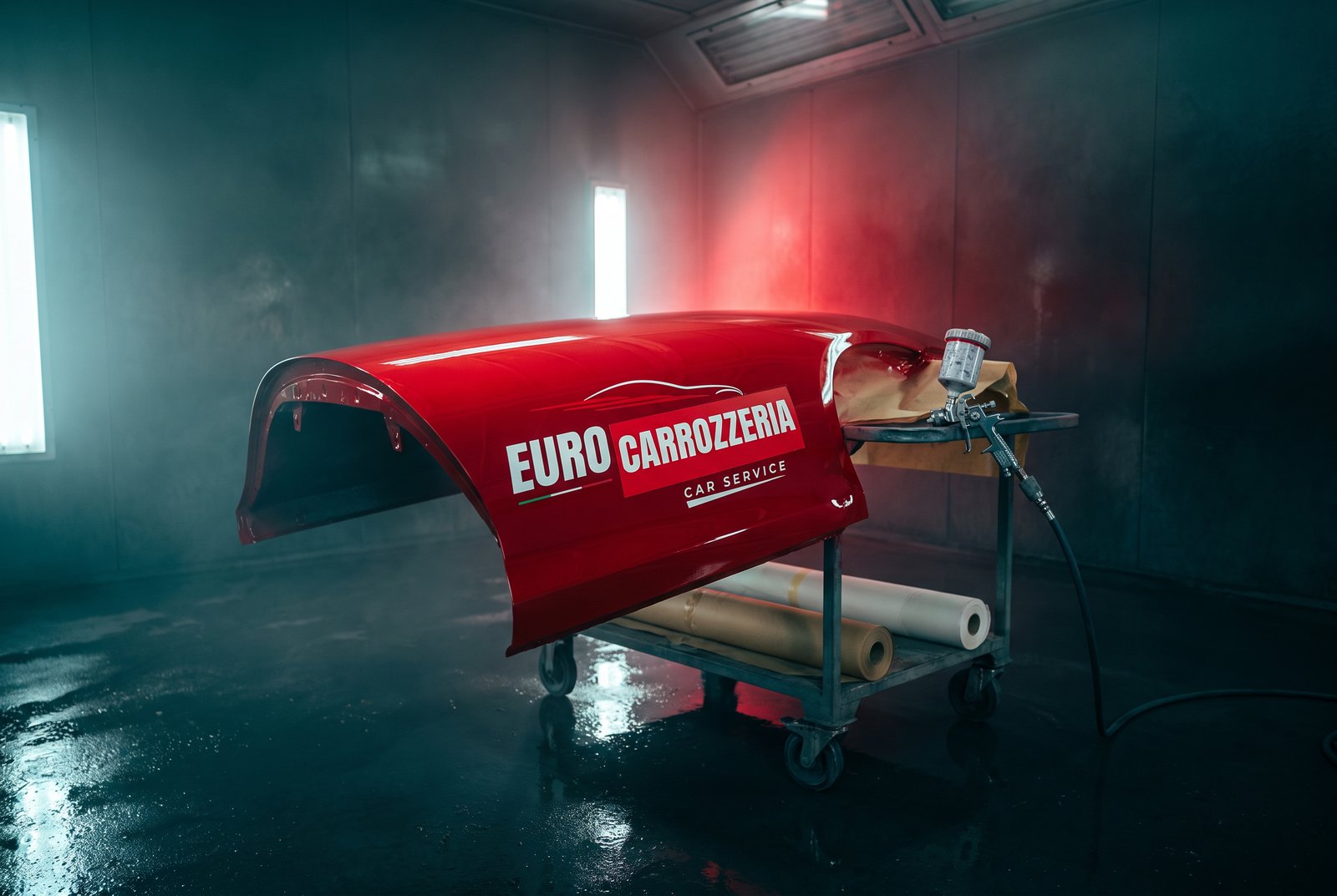 Auto lucidata in officina